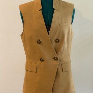 Veronica Beard Camel Vest